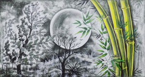 THE BAMBOO AND THE MOON 
